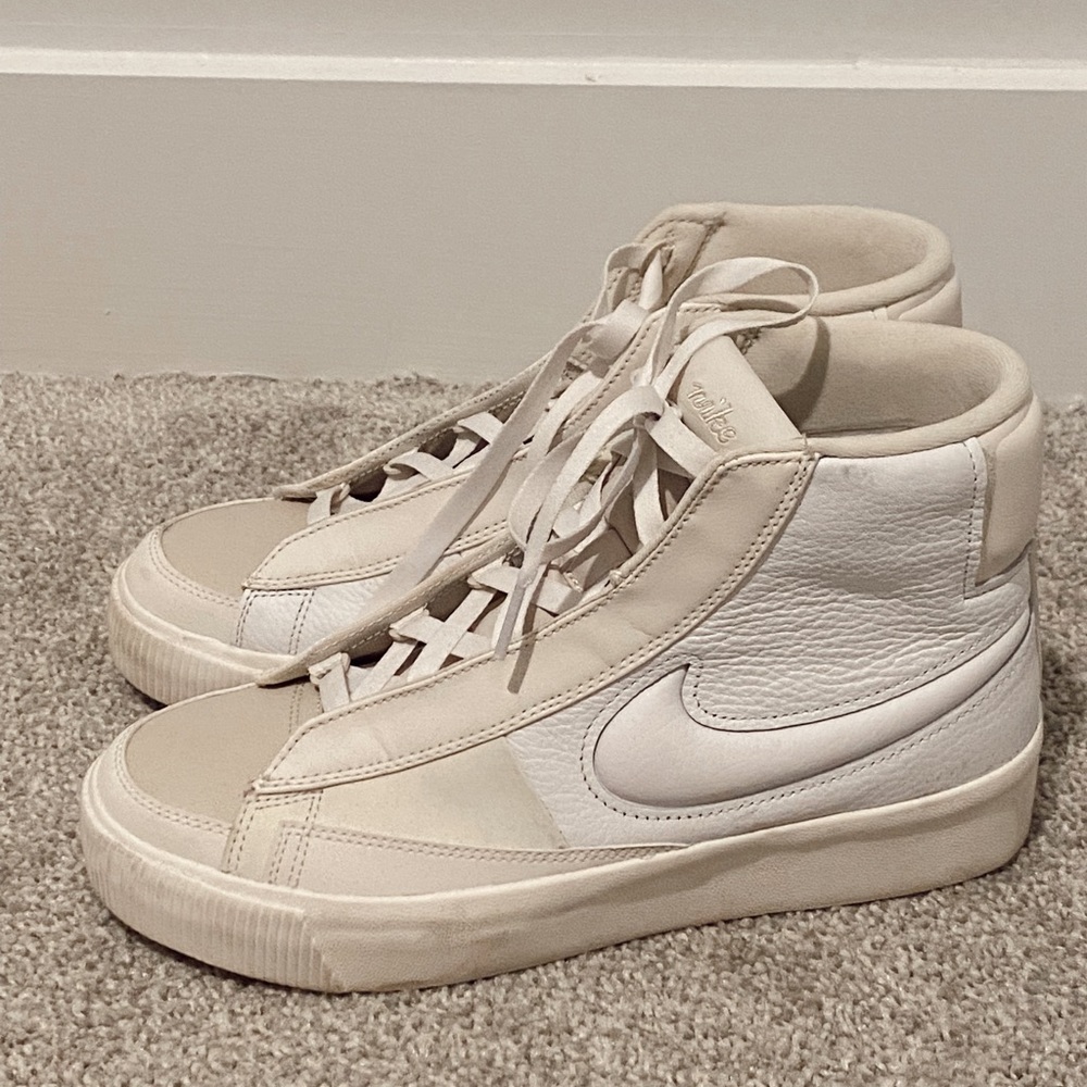 Nike Blazers Mid Victory platform all cream / womens 9 (worn twice)